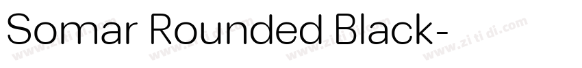 Somar Rounded Black字体转换
